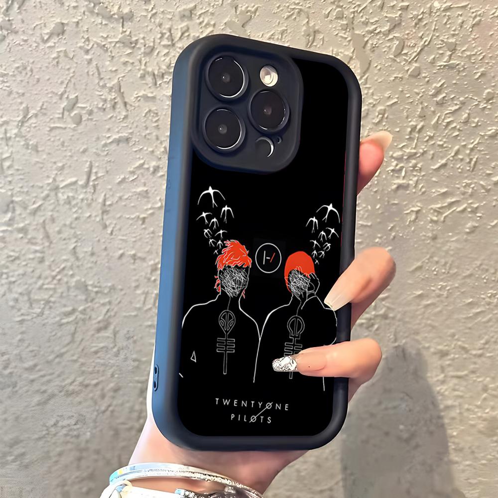 Twenty One Pilots Phone Case For IPhone 17 Pro Max 16 15 14 Pro Max IPhone 13 Pro Max 11 Plus Silicone Cover
