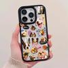 Hot New Cute Kitten Dog Pattern Transparent Phone Case for iPhone 17 AIR 16 15 14 13 12 11 PRO MAX XR XSMAX 7 8 PLUS Y2K Cover