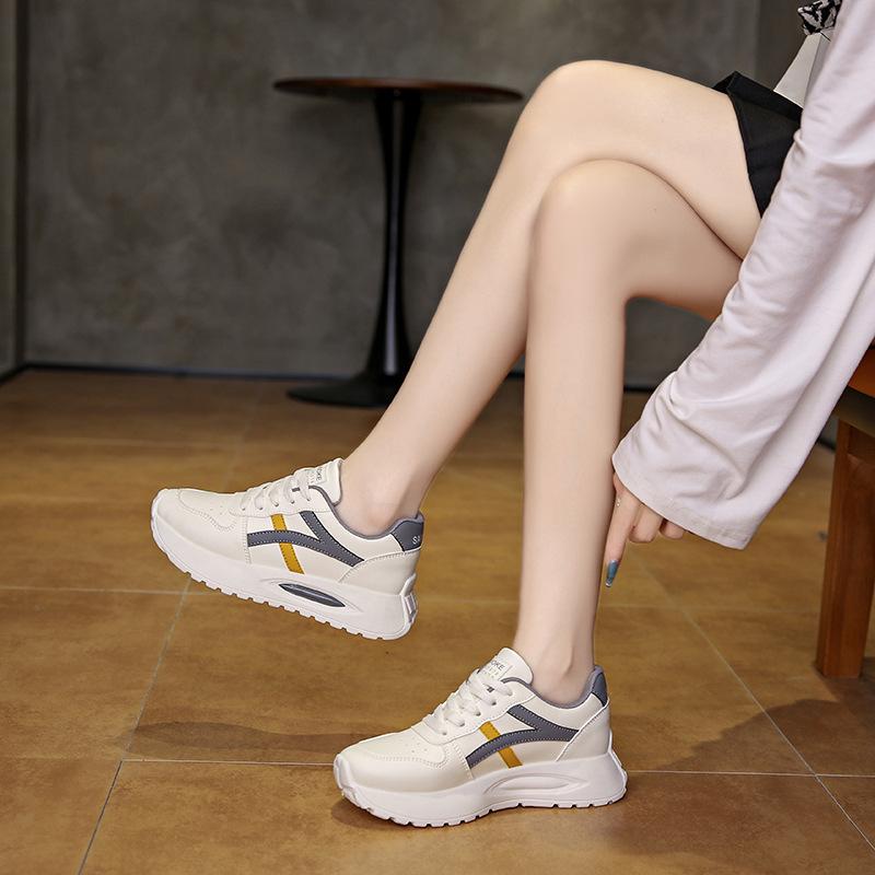 2025 Autumn New Ins Korean Version of Little White Shoes Student Fashion Platform Women's Shoes Versatile Casual Trend Sports Shoes F25