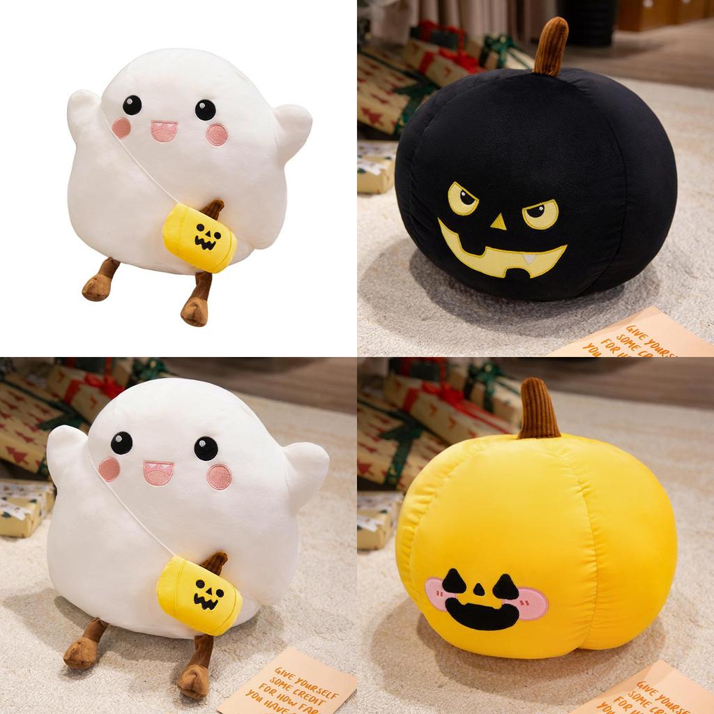 Halloween Ghost Pumpkin Plush Doll With Short Plush Material For Kid Decor Party