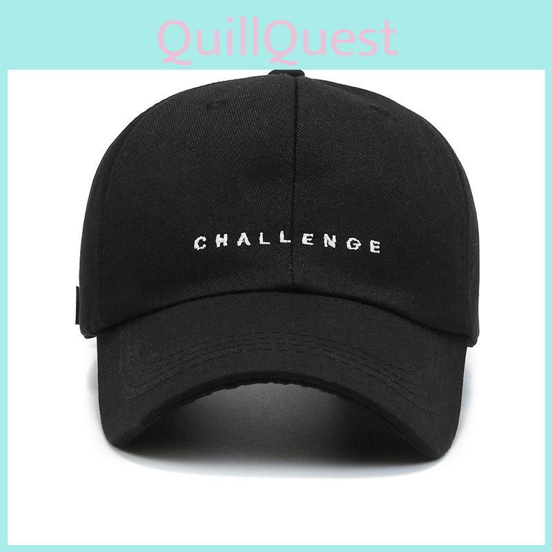 Embroidered Letter Challenge Duckcap Hat Shade Couples Outdoor Breathable Sports
