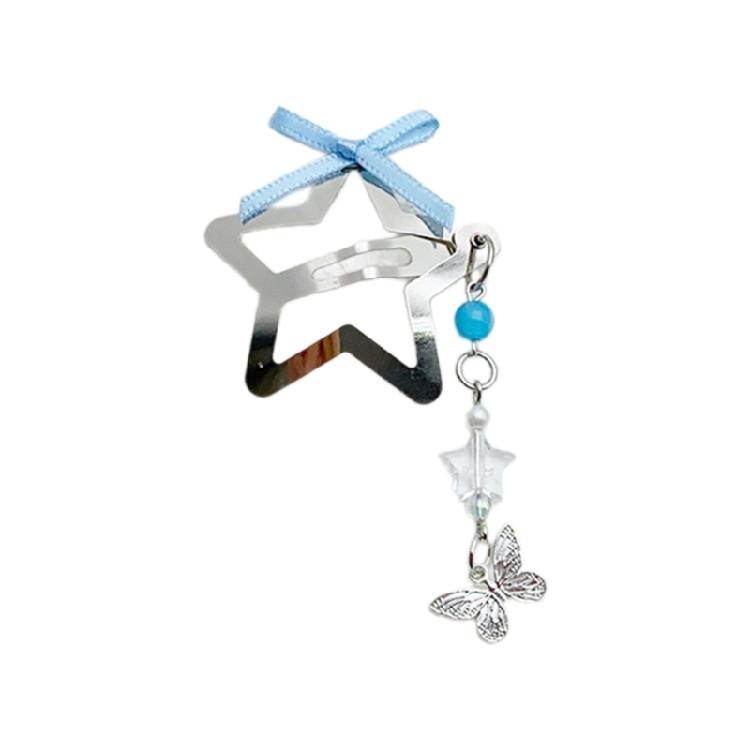 Elegant Butterfly Bows Clip with Fringed Detailing for Unique Style Hairpins