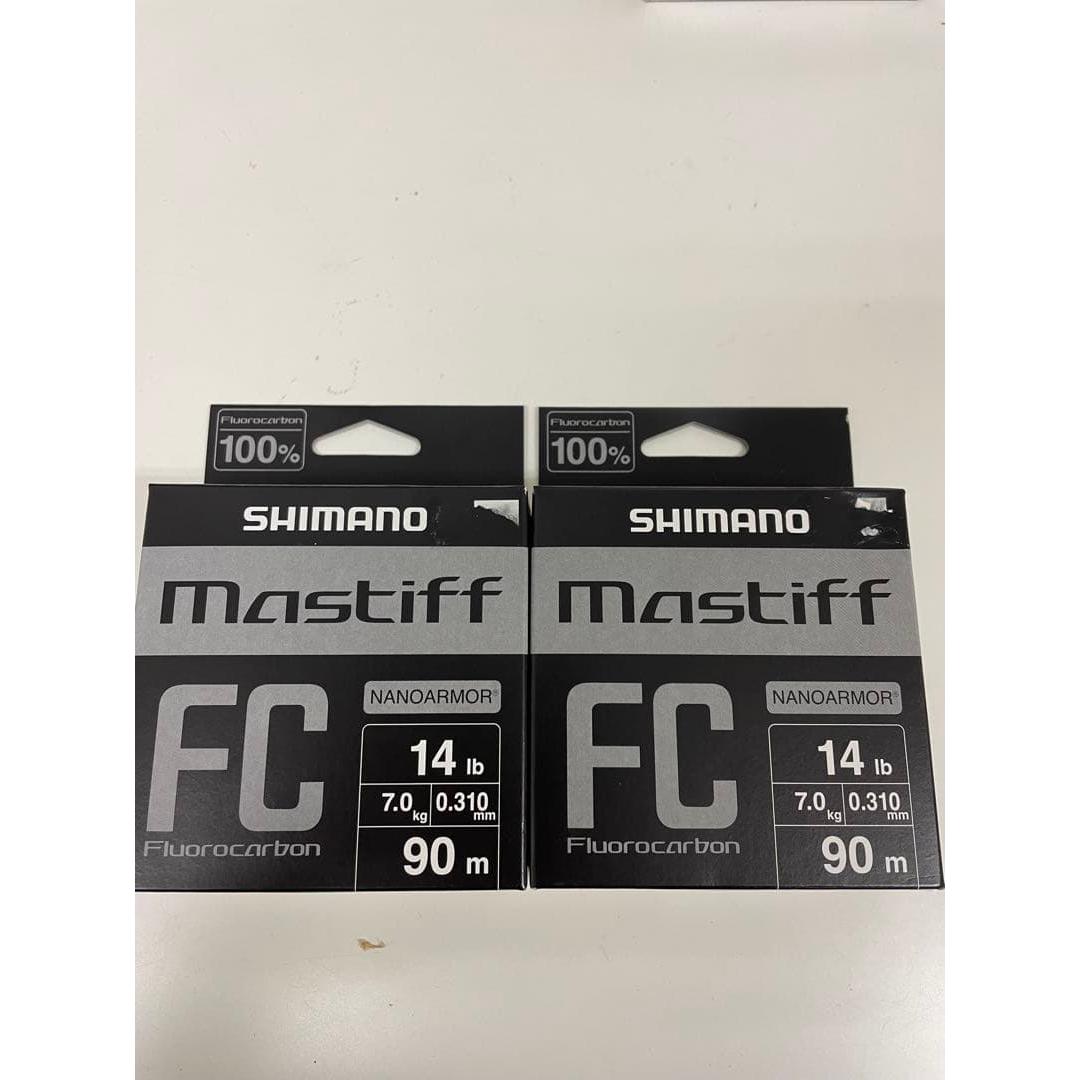 Used Shimano Mastiff FC 14lb 2 sets Fluorocarbon Fluoroline
