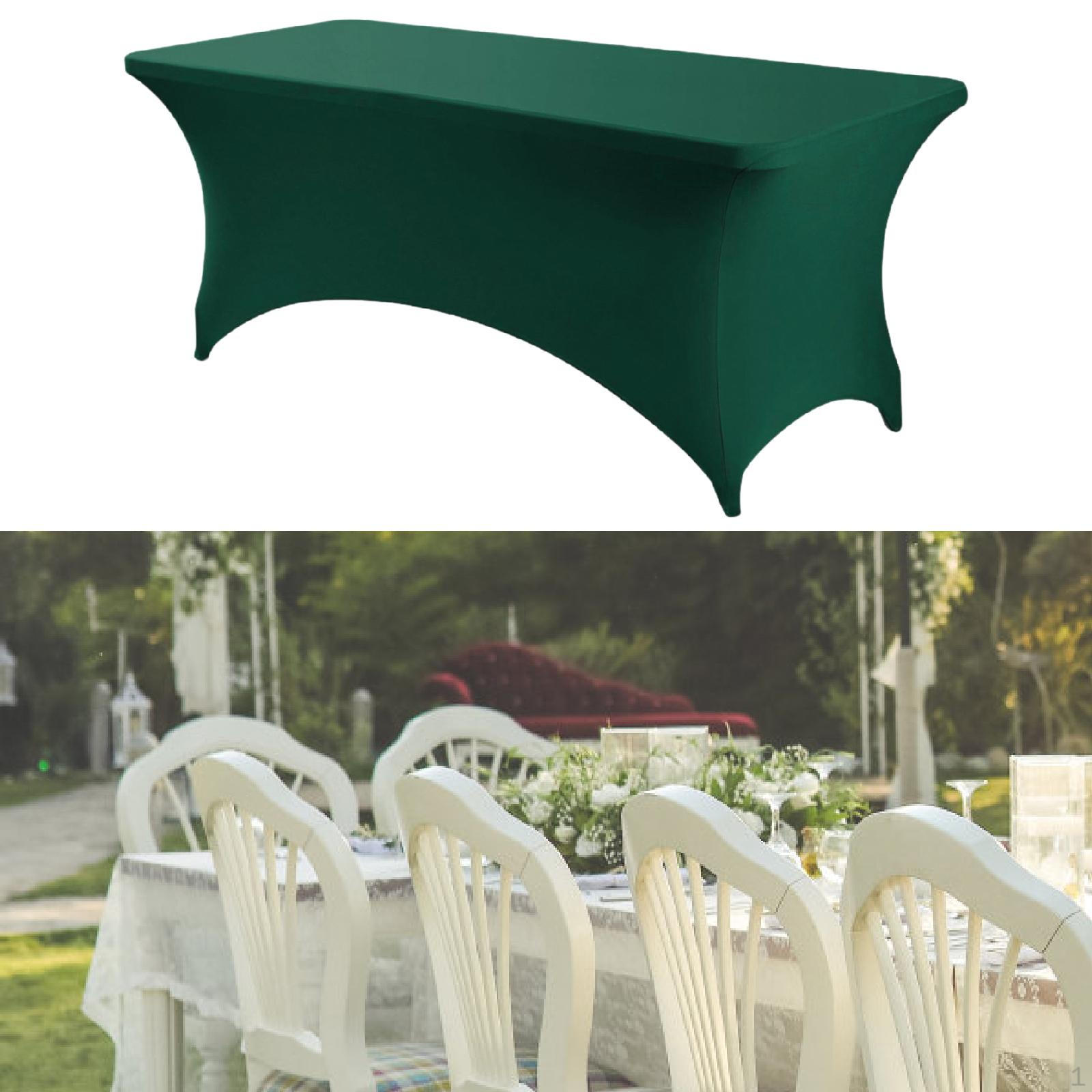 

6-футовый прямоугольный стол-протектор для ресниц на свадьбах и вечеринках зелёный