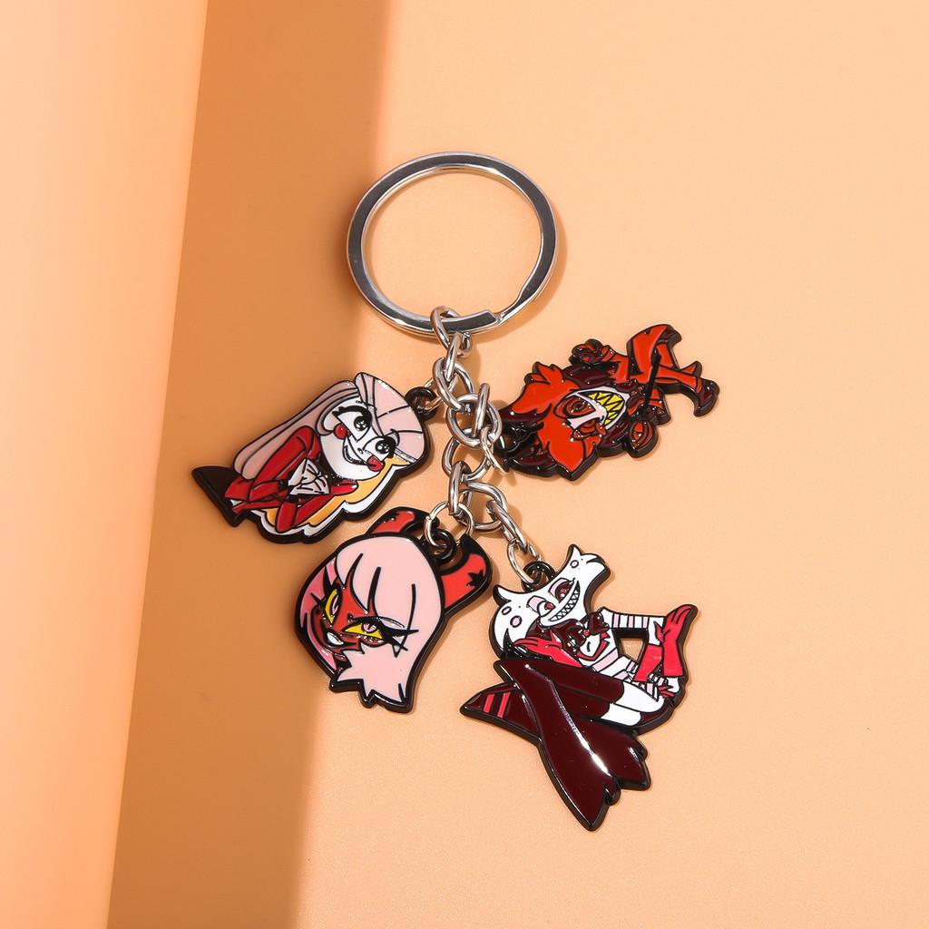 Hazbin Hotel Keychain With Zinc Alloy Charms For Anime Fans And Collectors