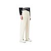 Emporio Armani Solid High-Waisted Loose Straight Leg Casual Pants Women Bottoms Off-White 6R2P9G-1JXAZ1-01I2