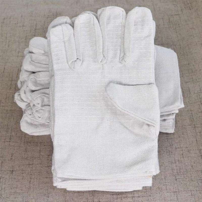 Heavy-Duty Double-Layer Canvas Work Gloves