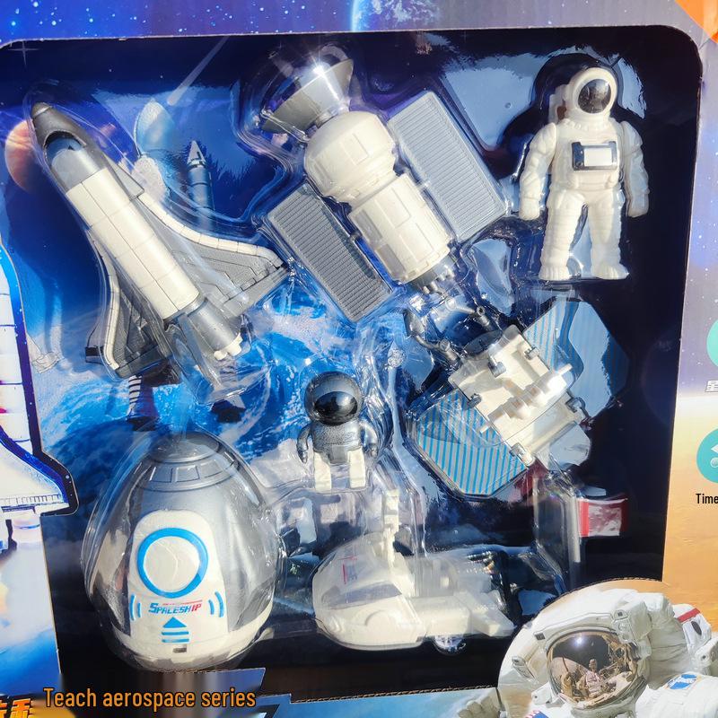 Aviation-Themed Rocket Airplane Model Toy for Kids' Pretend Play and Aerospace Exploration Training.