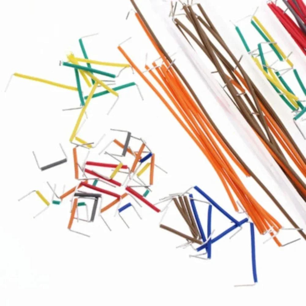 400/750/830Tie solderless breadboard kit,65 U-shaped jumper wires,140pcs electronic wire-Essential for DIY electronic enthusiast