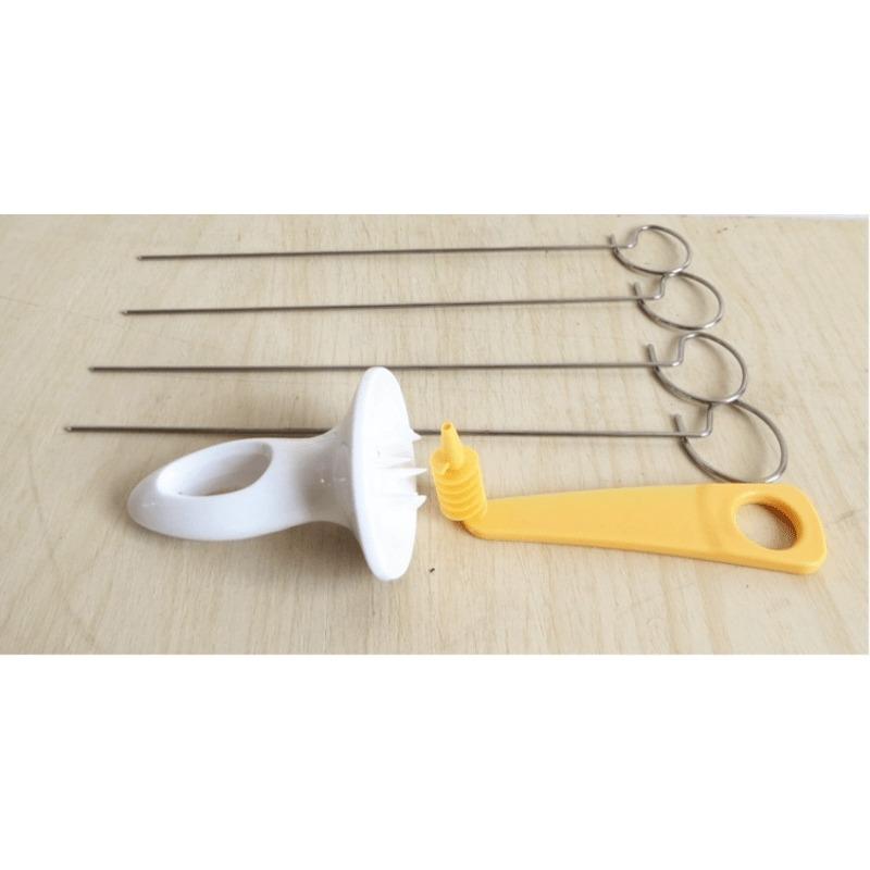 Nový spirálový kráječ brambor Twister Tornado 4 Spits, ruční drtič chipsů