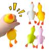Yousheng 1/4Pcs Mini Duck Squeeze Toy Lying Duck Anxiety Relief Sensory Toy Slow Rising Animal Stress Ball School Office Desk Fidget