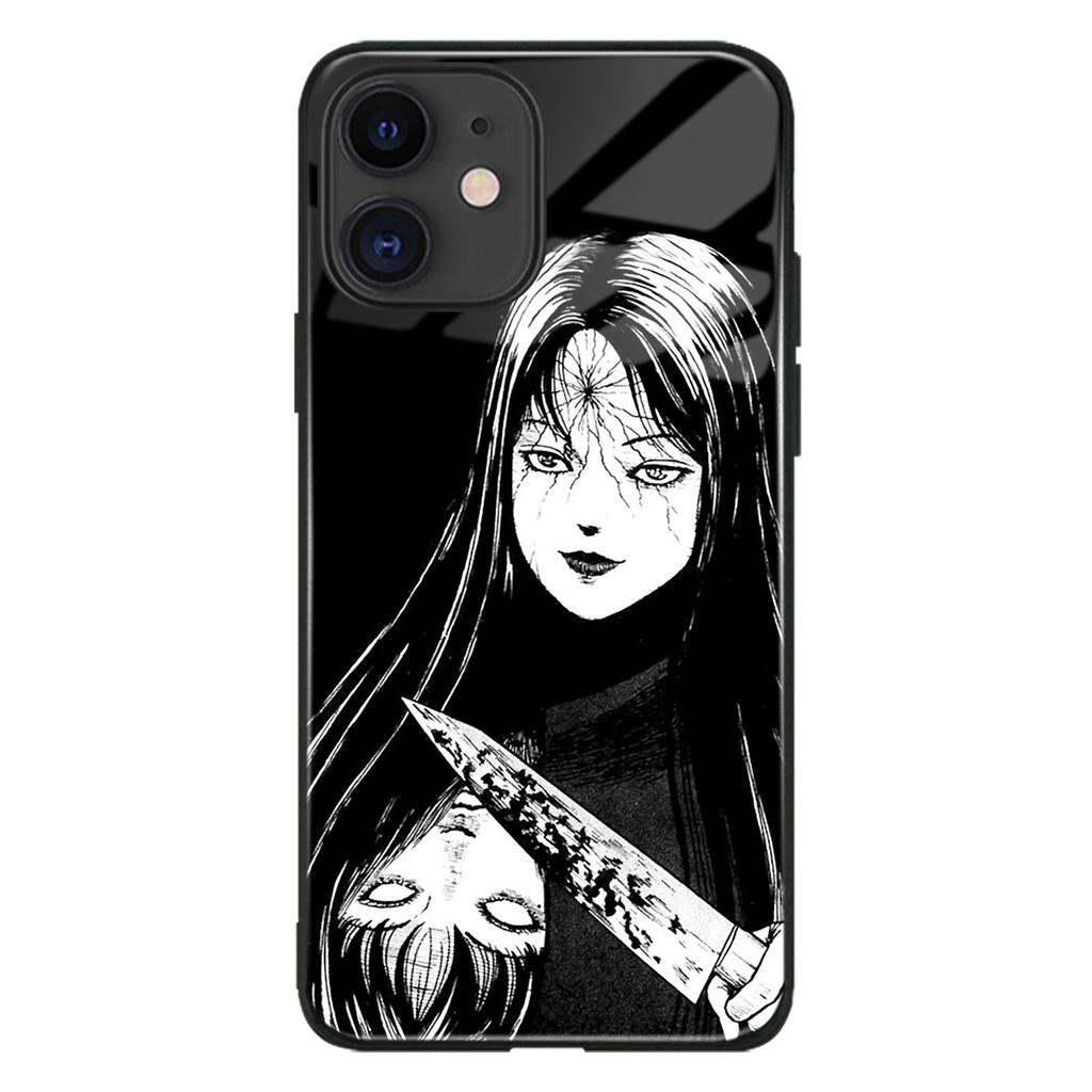 Lesklý skleněný kryt na telefon Junji Ito Tomie Kawakami Anime Manga pro iPhone SE 6s 7 8 Plus X Xr Xs 11 12 13 Mini Pro Max Samsung