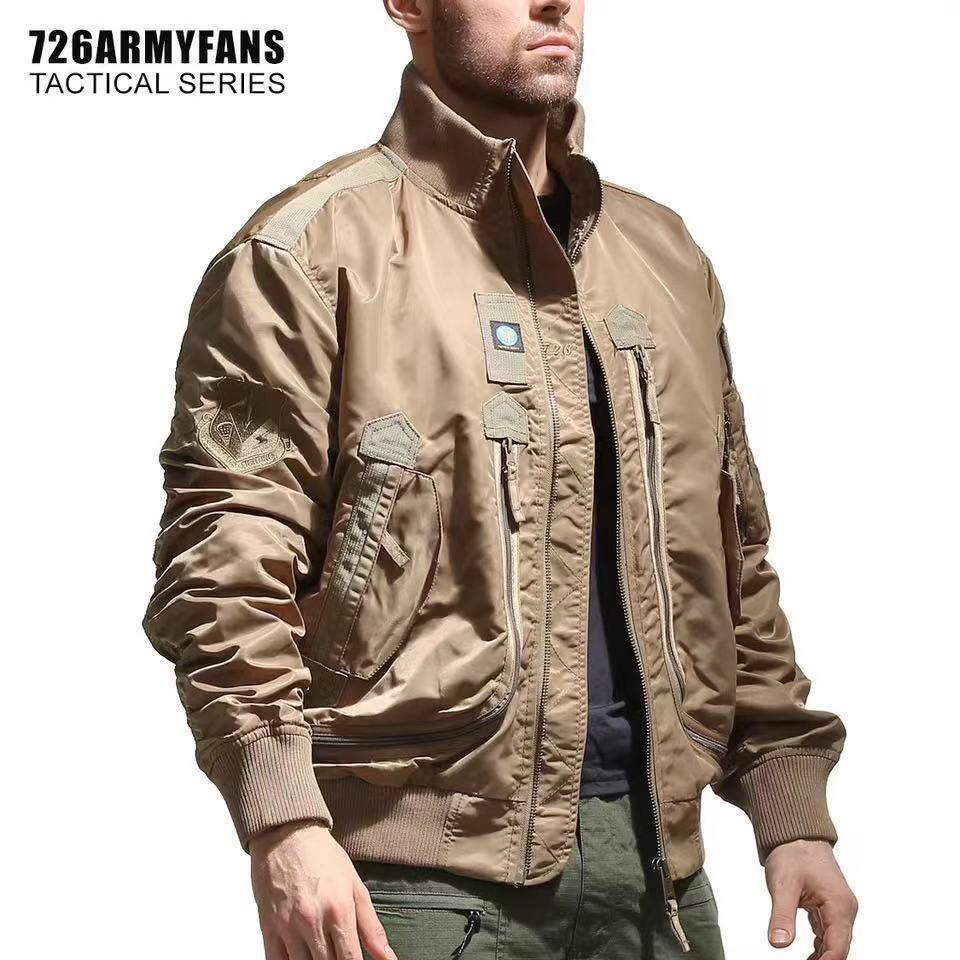 Men's Tactical Baseball Collar Pilot Jacket