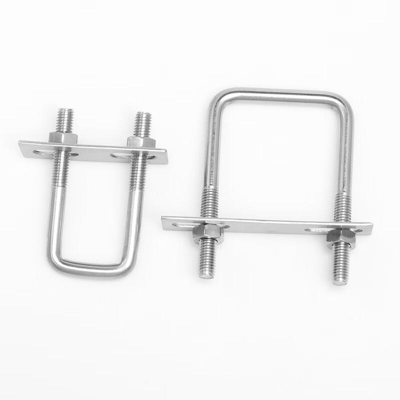 YUSHJIRUN 304 Stainless Steel Square U-Bolt Clamp
