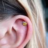 Elegant G23 Titanium Zircon Cartilage & Lip Piercing Stud