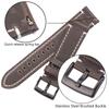 Oil Wax Cow Leather Watchband Bracelet Women Men Belt for Huawei Amazfit Samsung Galaxy Watch 4 Strap 18mm 20mm 22mm 24mm Band