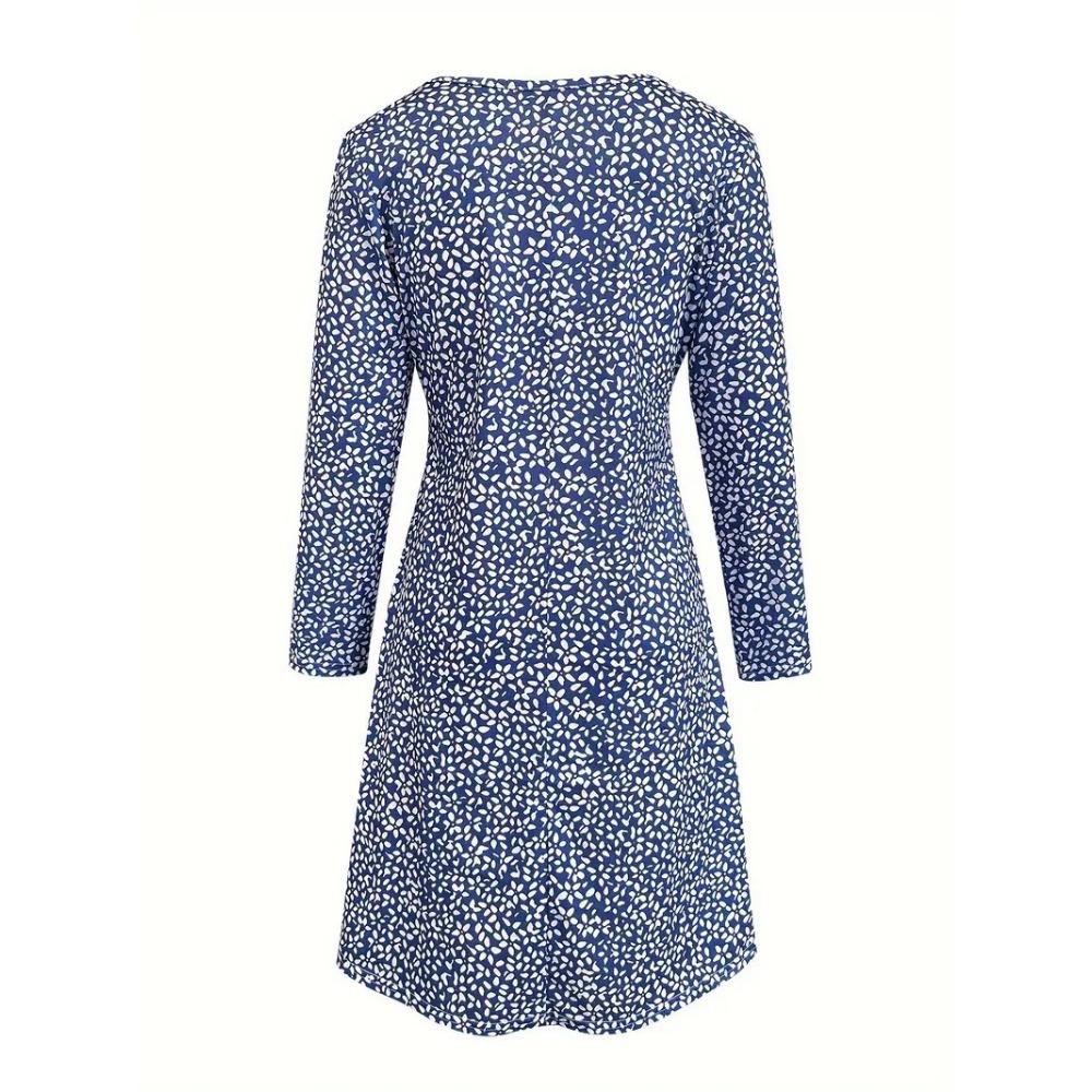 Casual and Elegant Spring and Autumn Loose Plus Size Dress