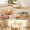 Cat Cat Bed with Wooden Frame Natural Cat Cat Bed Bed Furniture Elevated Plush for Multiple Cats, Pet Corner, Living Room