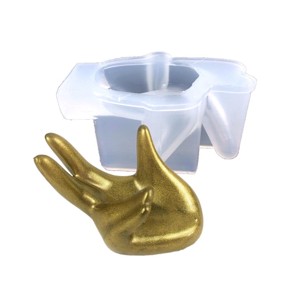 Durable Hand Tray Silicone Mold Exquisite Rings Jewelry Tray Epoxy Mold Display Storage Dish Resin Mold Home Decorations