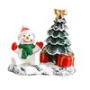 Christmas Cottage Ornament Snowman/Deer/Santa Village Shelf Display Decoration Miniature Landscape Centerpiece