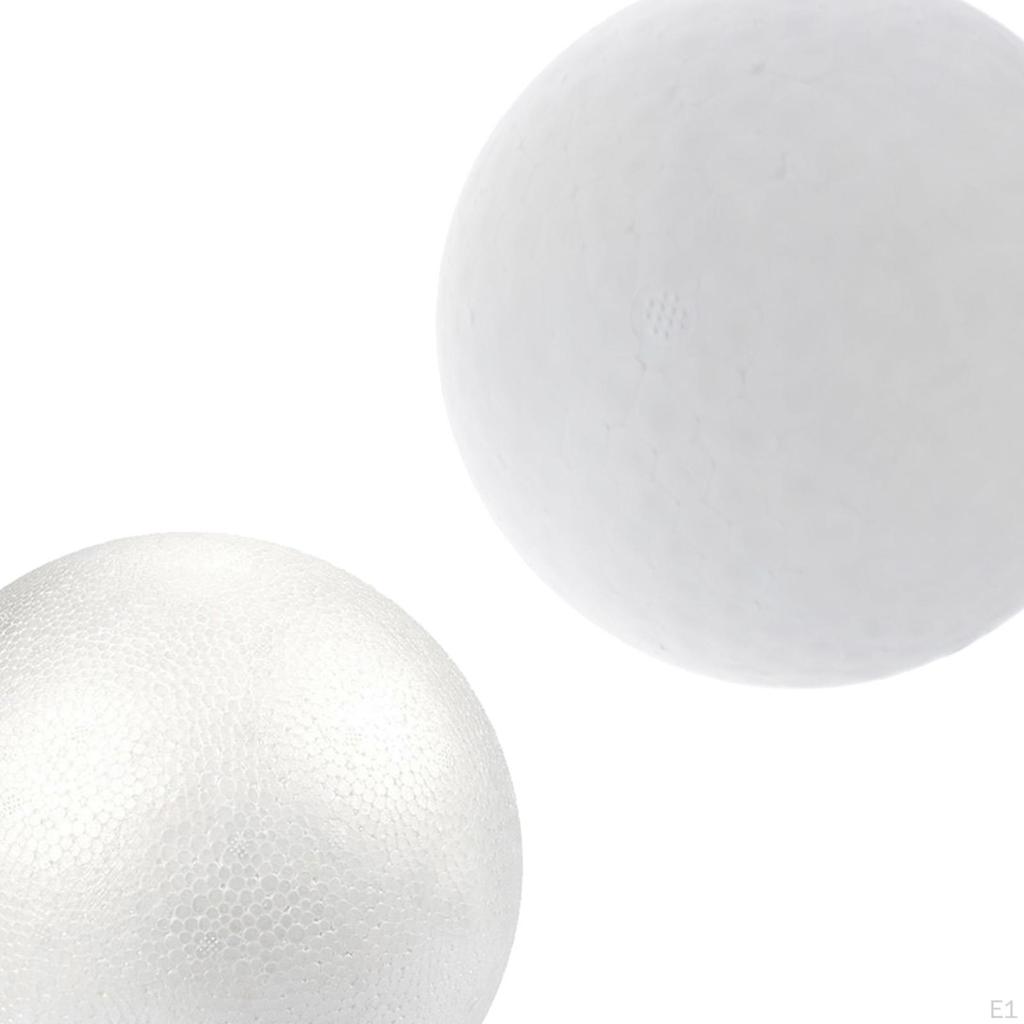 2 White Foam Balls, Art Projects, Ball Decoration, Kids Craft Balls for Flower Arrangements,