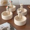 Kitten Candle Holder Creative Aromatherapy Candle Holder High-Temperature Resistant Cartoon Candle Holder