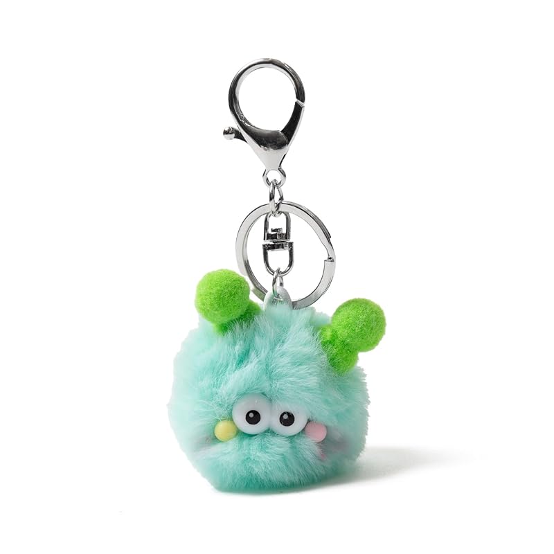 

[Wego] mini Dress up monster stuffed toy key ring accessories strap cute gift present ladies F green sonota