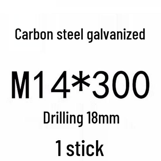 Extra Long Expansion Screws Set - Pull-Out Bolts M6/M8/M10/M12/M14/M16 in Various Sizes (200x250x300x400)