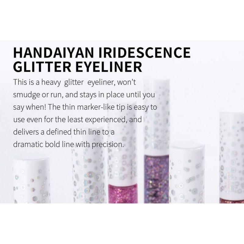HANDAIYAN - schillernder Glitzer Flüssiger Eyeliner - 12 Farben