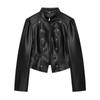 Autumn new slim-fit button-up long-sleeve casual elegant zip-up coat 2749677