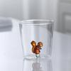 Cute 3D Animal Farm Glass Cups Italy Design Glassware Drink Whiskey Glasses Coffee Mug Kids Borosilicate Milk Water Teacup