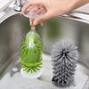 Kitchen Vertical Suction Cup Sink Cup Brush Glass Cleaning Scrub Tool Kitchen Bottle Cleaning Washing Brush