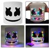Fashion Luminous LED Mask DJ Costumes Accessories Glow Supplies Neon Light Marshmallow Mask For Music Festival Nightclub Dance