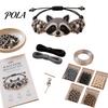 Personalisierte Schmuckzubehörteile DIY Armband-Herstellungsset, Set mit bunten Perlen und Tier-Anhängern, Handgemachtes Bastelset für Erwachsene