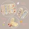 Sweet Floral Pattern Hair Fringe Sticker Headband Forehead Hair Patch Sticker Reusable For Women Daily Makeup Headwear