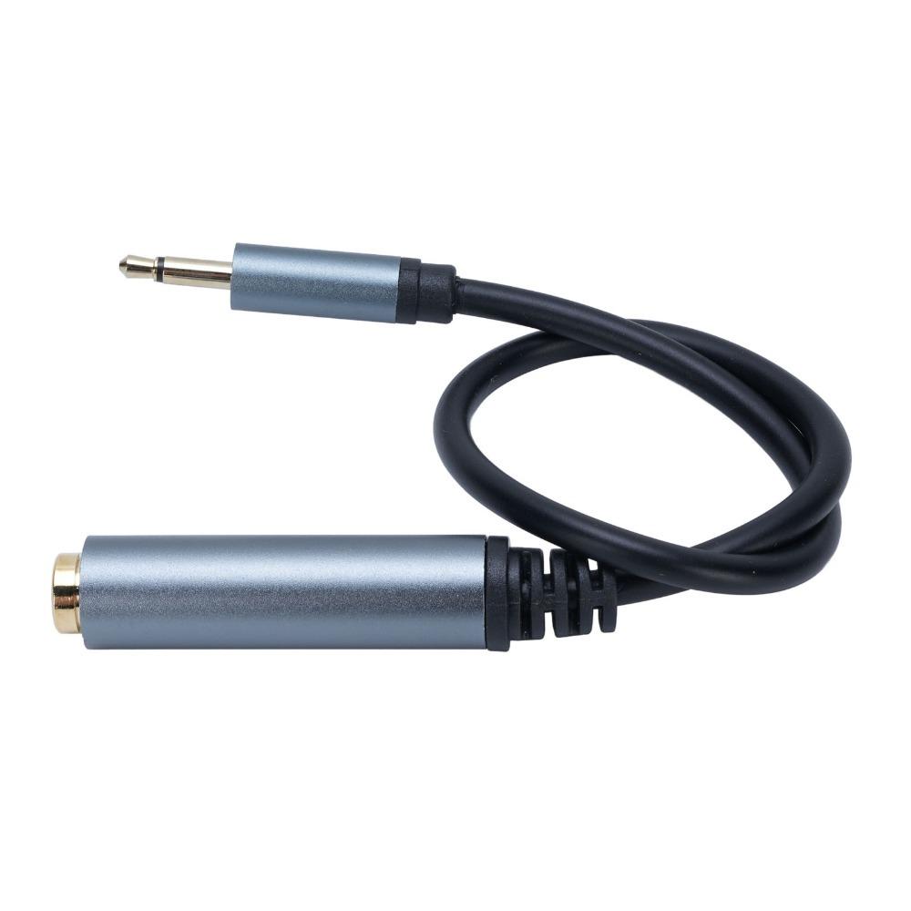 Plug and Play 6.35mm Female Jack to 3.5mm Male Sound Cable Headphone Extension Cord for Pianos