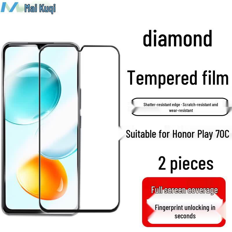 McCoolkey HONOR Play 70C Tempered Glass Screen Protector 2-Pack