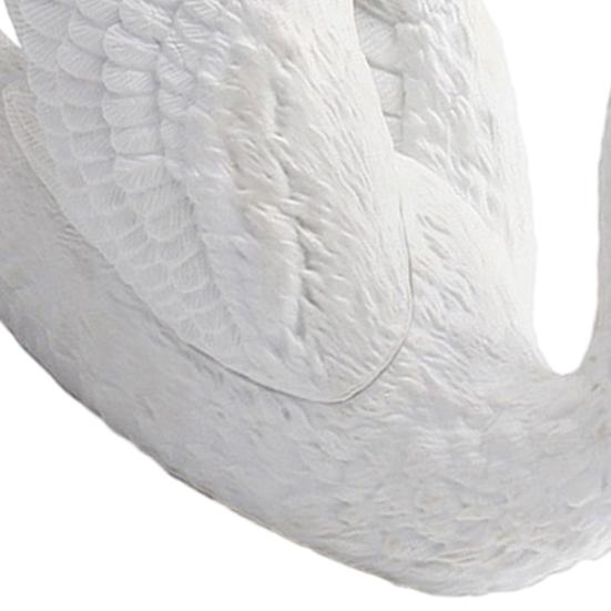 Simulation Swan Model White Swan Figurine Miniature Farm Animal Educational Toy Realistic Poultry Decoration Ornament