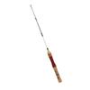 Ice Fishing Rod Wooden Grip Solid Structure Lightweight Portable Mini Fishing Pole for Freshwater Sea Surf Fishing