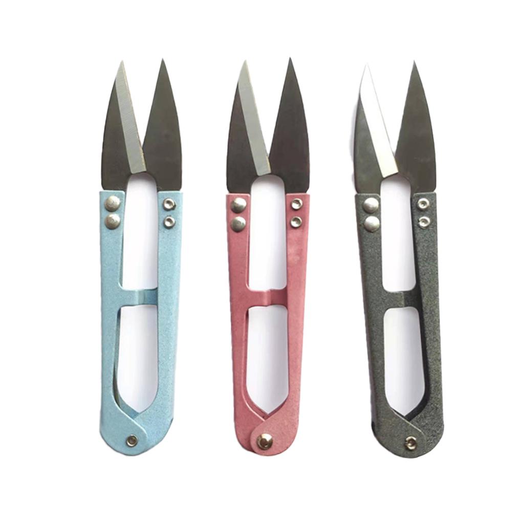 Mini Scissor High-carbon Steel U Shape Sewing Snips Cutting Tools Thrum Yarn Clippers Trimming Nipper Household Items for Home