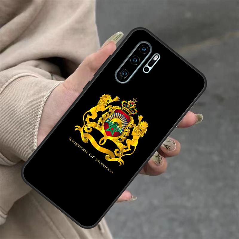 Marokko Flagge Wappen Hülle Für Huawei Nova 9 SE 10 5T 11i 8i 7i 3i Y61 Y91 Y60 Y70 Y90 P20 P40 Lite P30 Pro Abdeckung