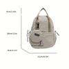 New Trendy, Simple, Large Capacity, Versatile, Fashionable Backpack, Dual-purpose Chest Bag, College Style Casual Women's Bags