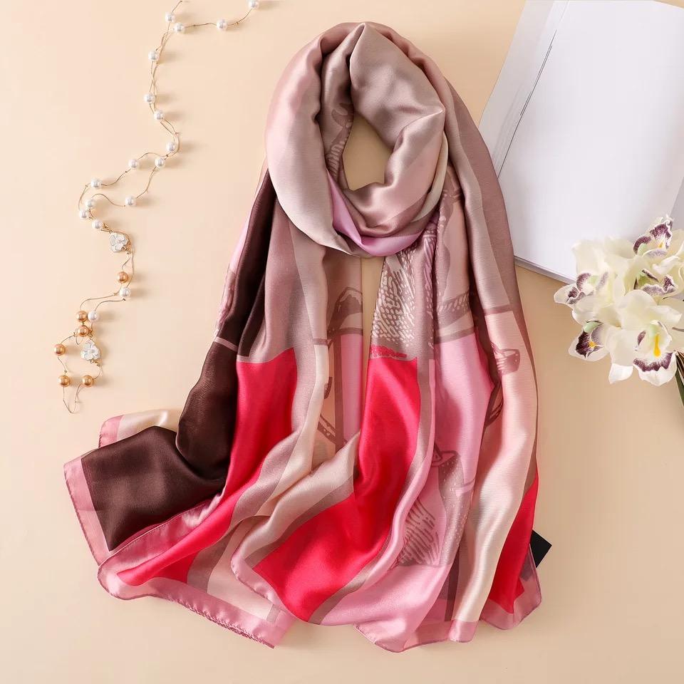 180*90cm muffler new Luxury Brand Scarf Women Shawls Wraps Spring Hijab Bufanda Foulard Female Bandana Beach Stoles Silk