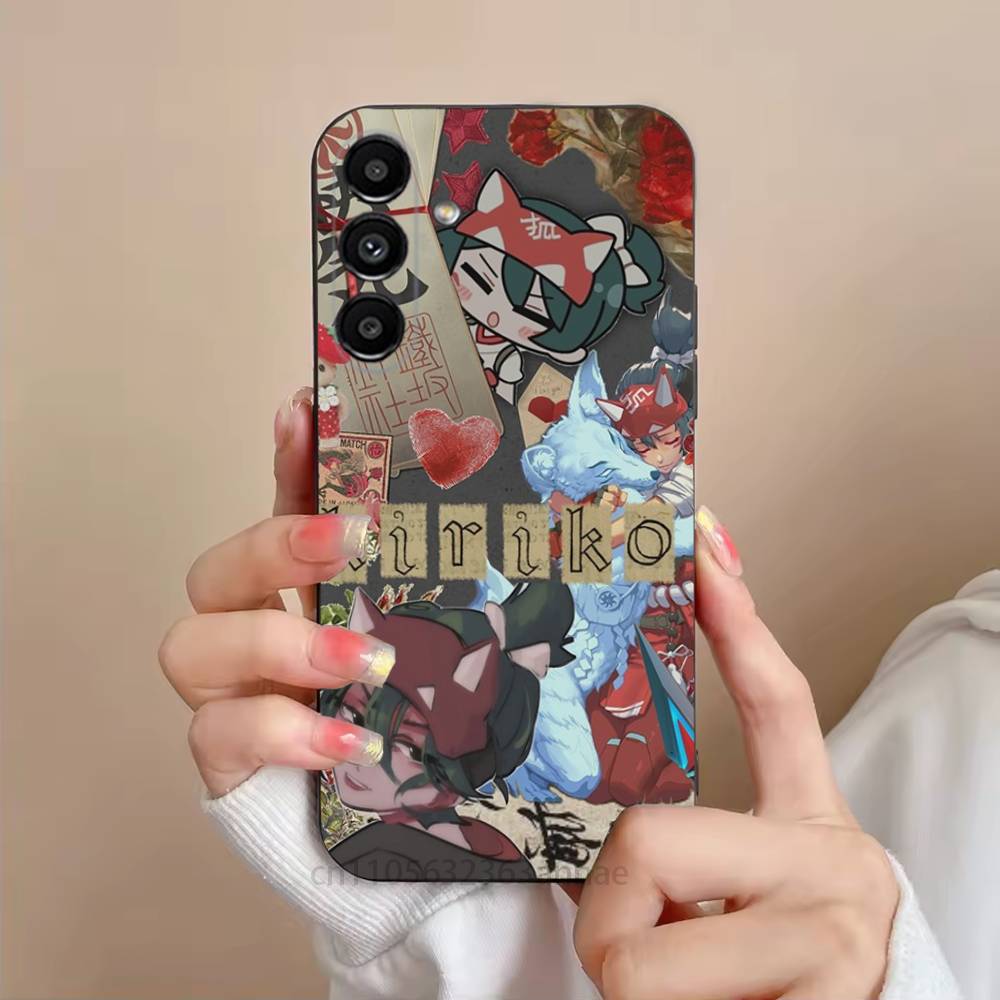 Kiriko O-OverwatchES Phone Case For Samsung S25,24,23,22,21,S20,Ultra,Plus,FE Black Soft Cover