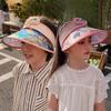 1103 cartoon cute 3D big eaves with fan children's hat boys and girls summer outdoor sunshade sun protection empty top hat