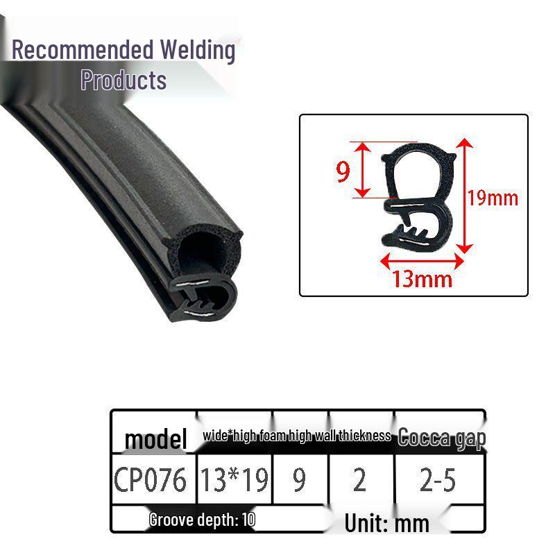 Customizable EPDM U-Shaped Rubber Sealing Strip for Electrical Cabinets and Car Doors