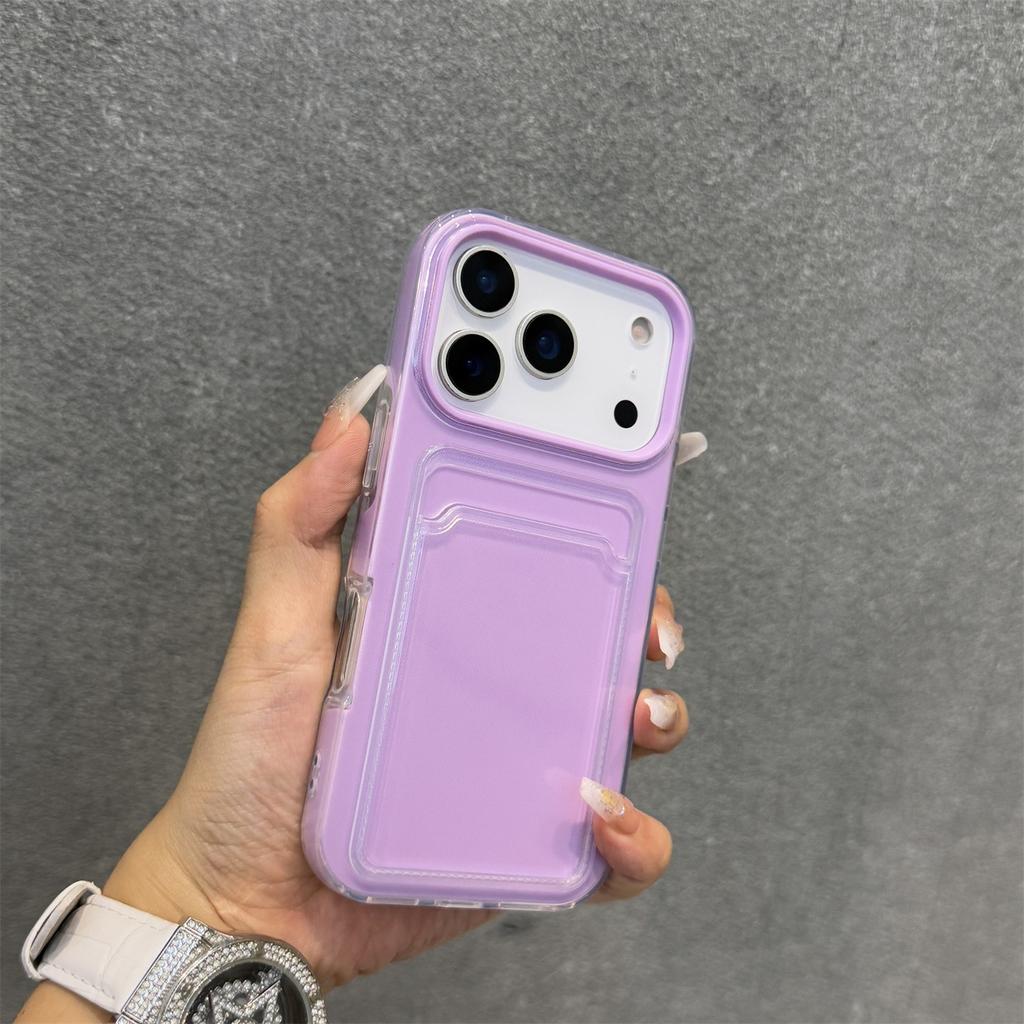 17pro Max Card Photo Insert Slot Wallet Soft Candy Color Phone Case for For Iphone 17 16 1 14 13 12 Pro Max 17Air Shockproof Cover