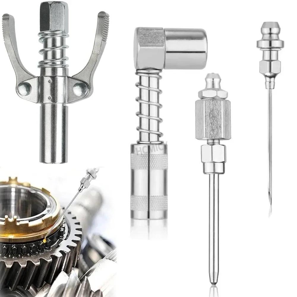 4Pcs Grease Coupler Fitting Set Grease Accessory Two Press Easy To Push Accessories Quick Connect for Car Spare Parts Set