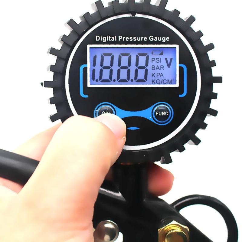 Tire Pressure Gauge, 200PSI Backlights Digital LCD Display Tire Gauges for Tire Pressure,Air Pressure Gauge for Car Bike