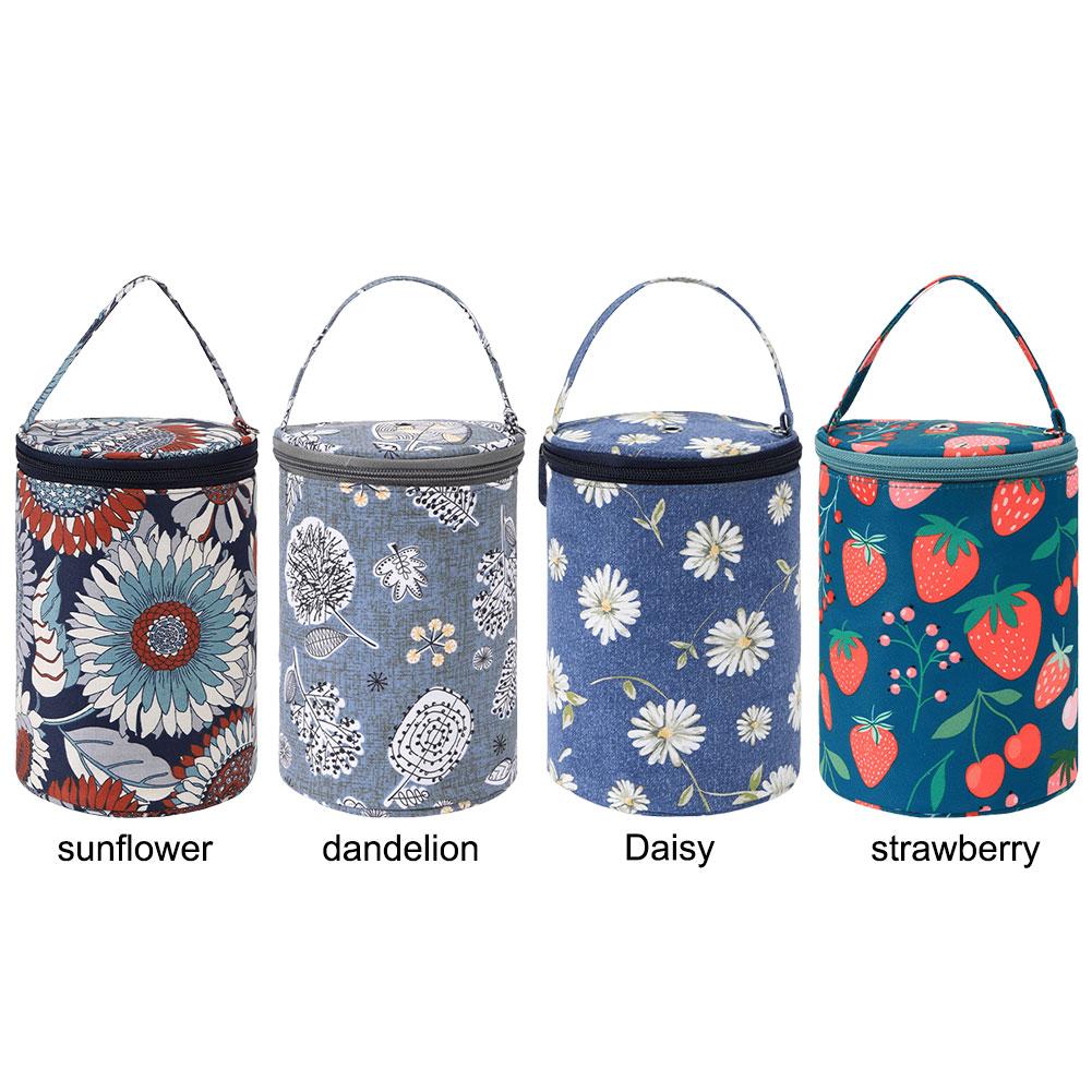 Yarn Storage Bag Large Capacity Knitting Needles Tote Organizer Oxford Cloth Travel Crochet Yarn Handbag Weave Tools Accessories